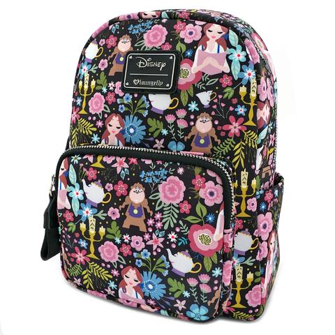 Belle Character Floral Print Mini Backpack