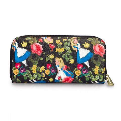 Alice In Wonderland Floral Pebble Wallet