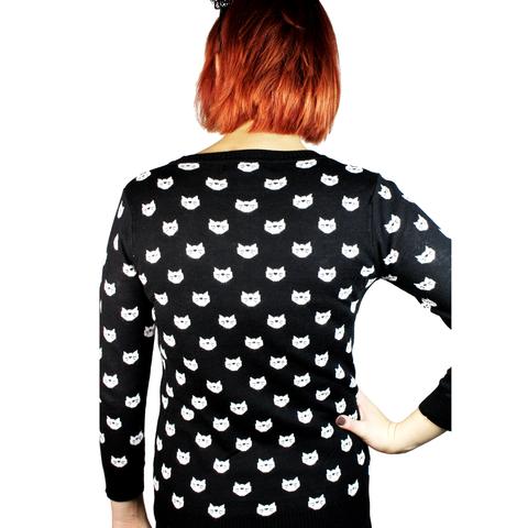 All Over Cat Face Cardigan