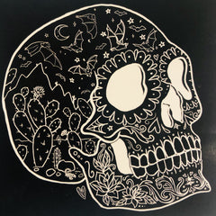 Tucson Arizona Sugar Skull Vinyl Sticker