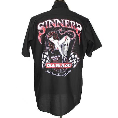 Sinners Garage Men's Button Up
