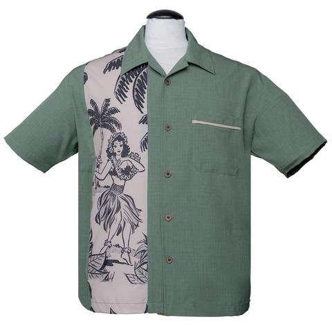The Leilani Button Up Men's Top in Green